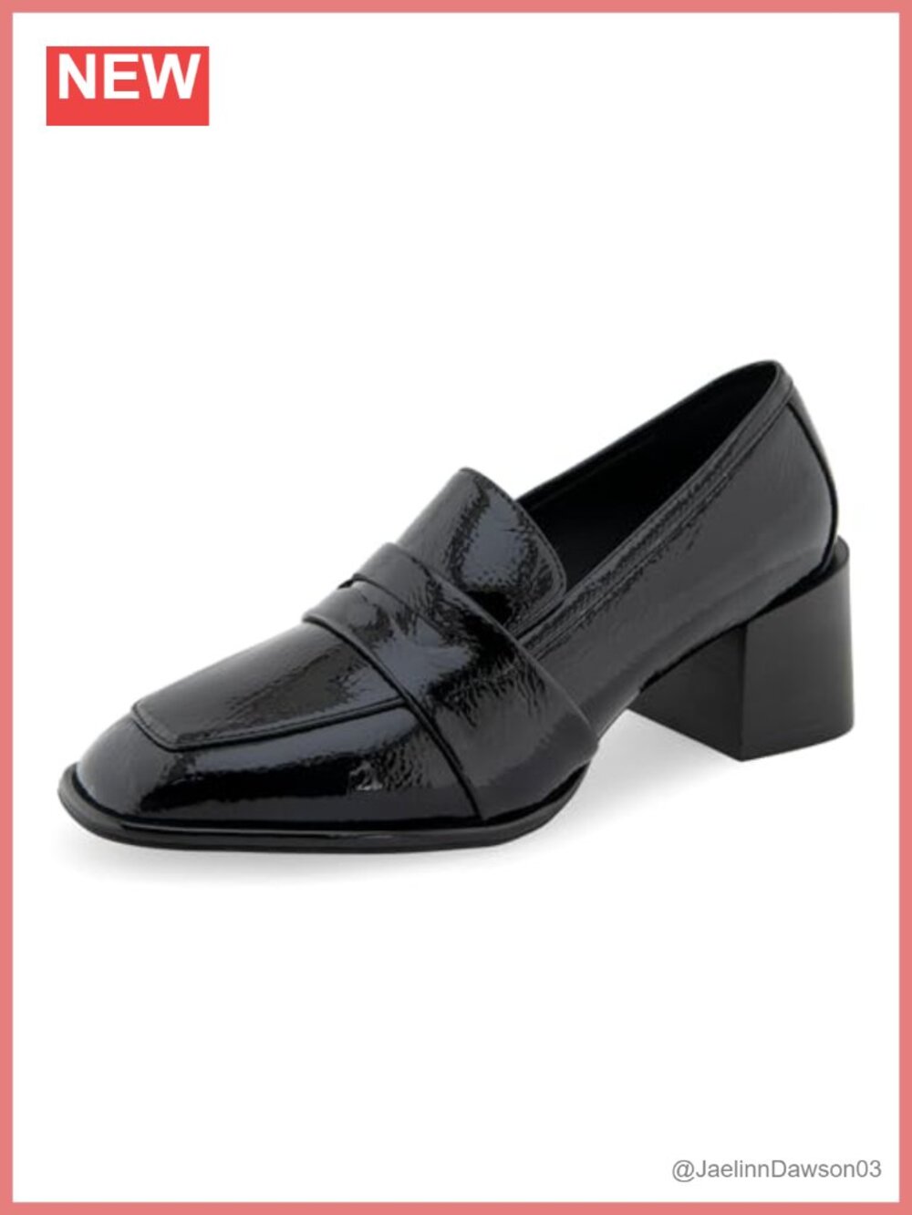 Aerosoles Arnett Faux Leather Block Heel Loafer with OrthoLite